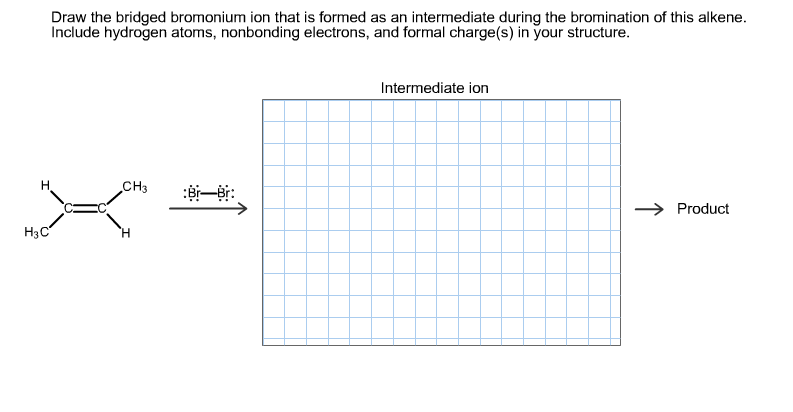 Solved Draw the bridged bromonium ion that is formed as an | Chegg.com