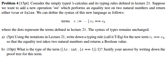 lambda calculus exam questions