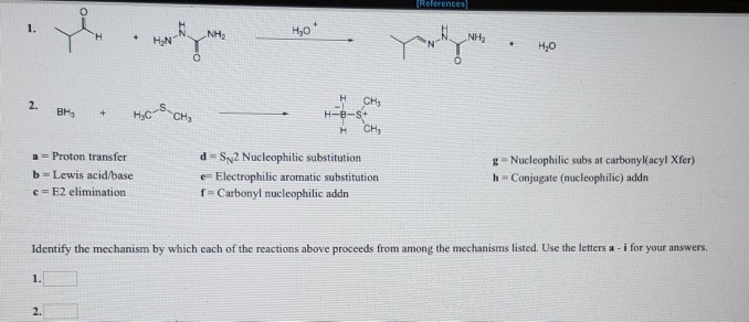 Solved NH2 H20 2. CH H CH a = Proton transfer b = Lewis | Chegg.com