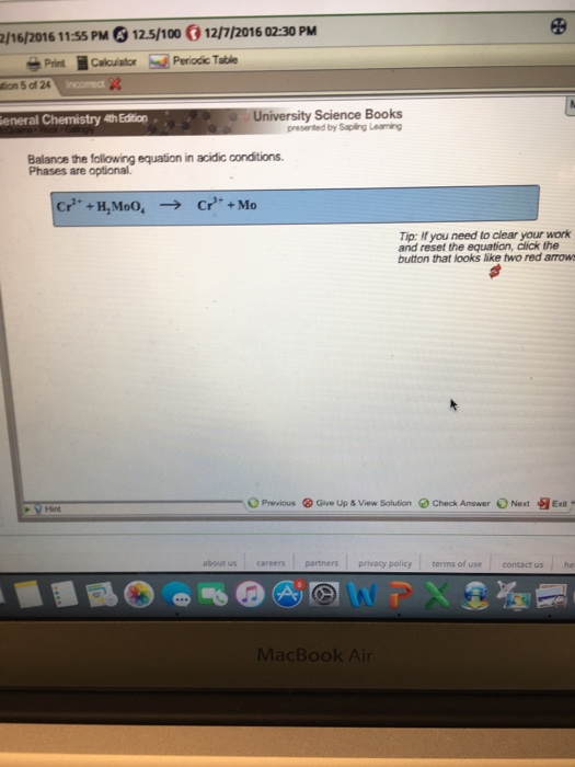 How To Balance An Equation In Acidic Solution