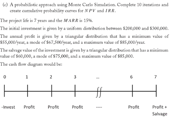 Solved A probabilistic approach using Monte Carlo | Chegg.com