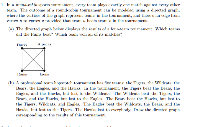 solved-1-in-a-round-robin-sports-tournament-every-team-chegg