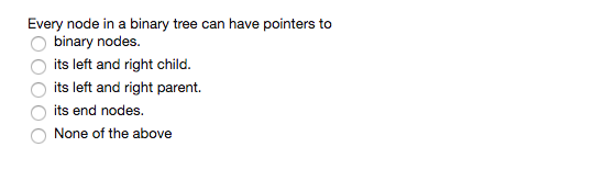 Solved Every node in a binary tree can have pointers to its | Chegg.com