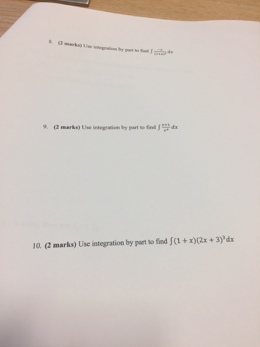find integration of 1 - x dx