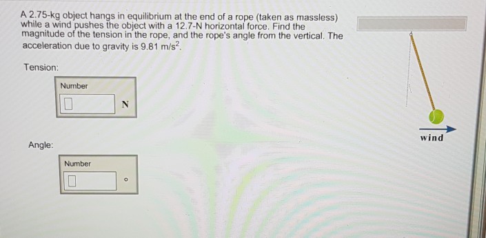 Solved A 2 15 Kg Object Hangs In Equilibrium At The End Of A Chegg Com