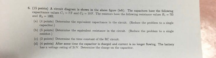 Solved A circuit diagram is shown in the above figure | Chegg.com