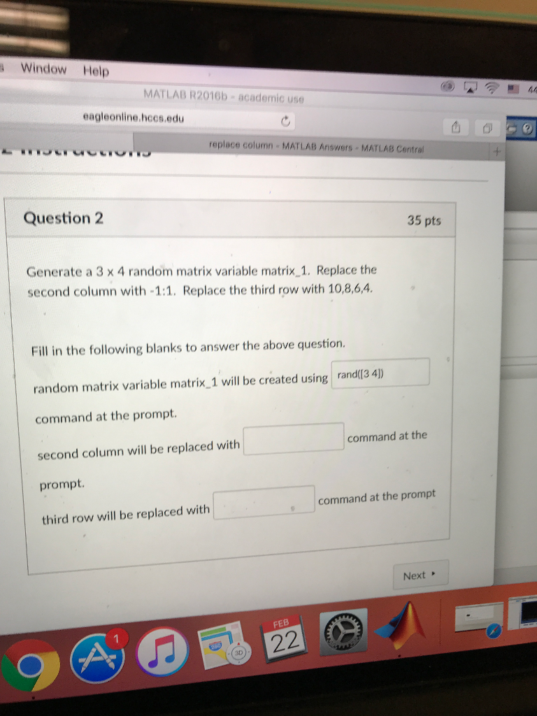 Solved s window Help O PG E 60 MATLAB R2016b - academic use | Chegg.com