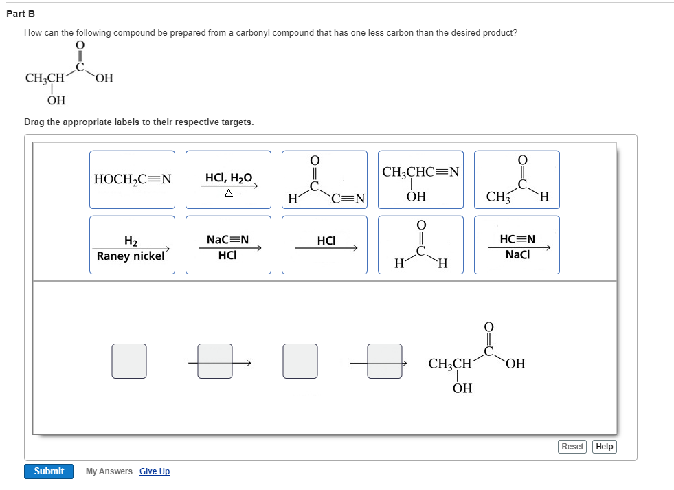 Solved Part B How can the following compound be prepared | Chegg.com