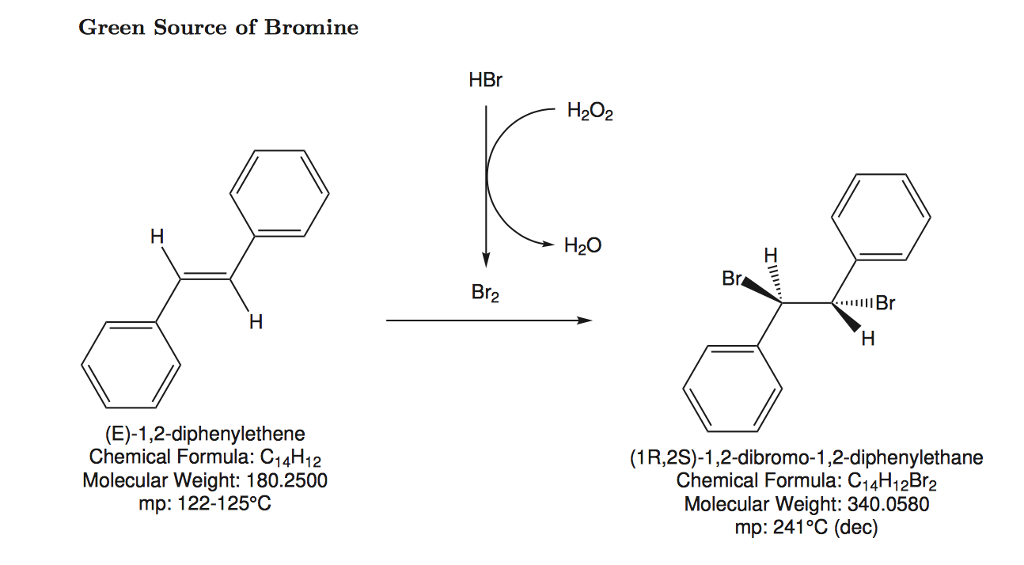 😍 Bromination of stilbene. Bromination of Stillbene. 20190205