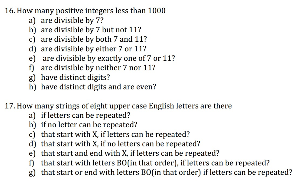 Solved How Many Positive Integers Less Than 1000 A Are 6770