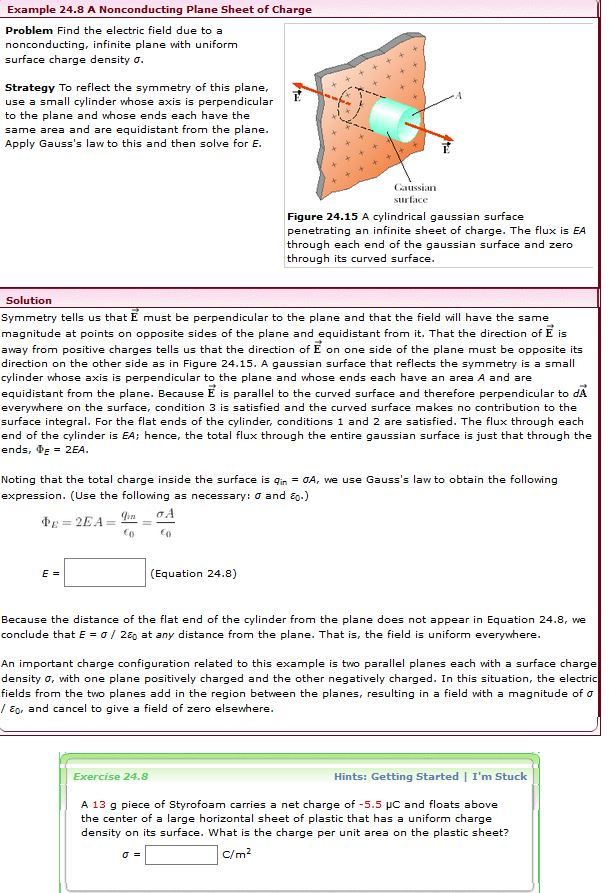 Solved Find the electric field due to a nonconducting, | Chegg.com