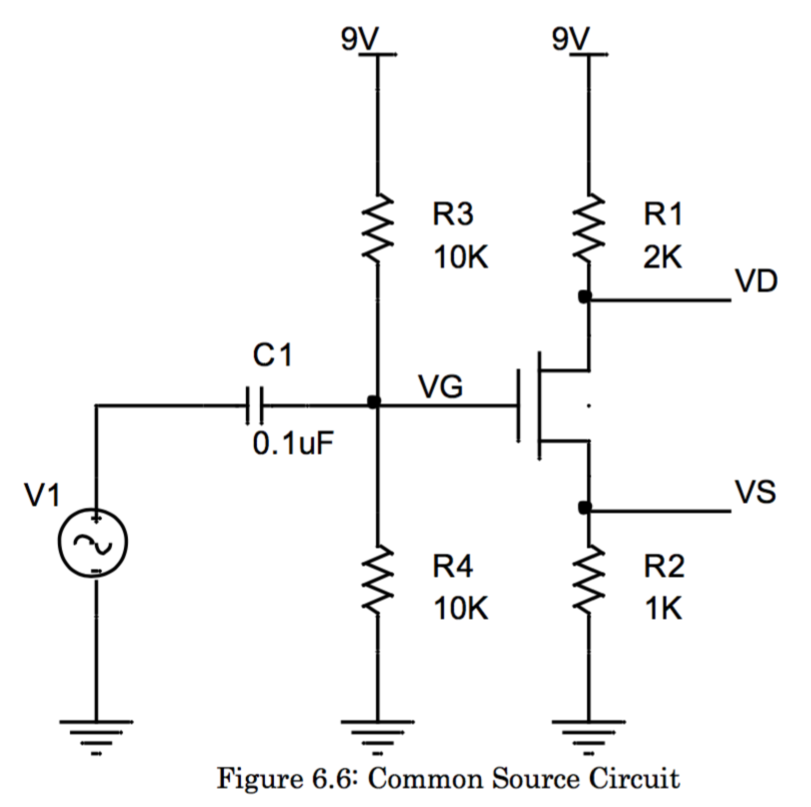 Solved V1 9V 9V R1 R3 2K 10K C1 VG 0.1uF R4 R2 1K 10K Figure | Chegg.com