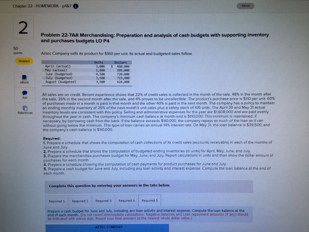 solved-aztec-company-sells-its-product-for-160-per-unit-chegg