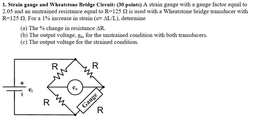 Strain Gauge Wheatstone Bridge