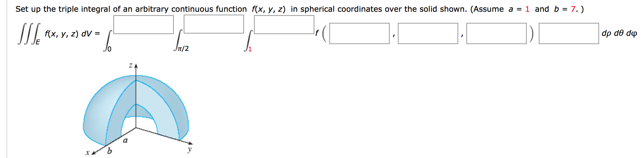 Solved: Set Up The Triple Integral Of An Arbitrary Continu... | Chegg.com