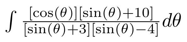 Solved integral [cos (theta)][sin (theta) + 10]/[sin (theta) | Chegg.com