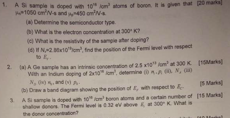 solved-a-si-sample-is-doped-with-10-cm3-atoms-of-boron-it-chegg