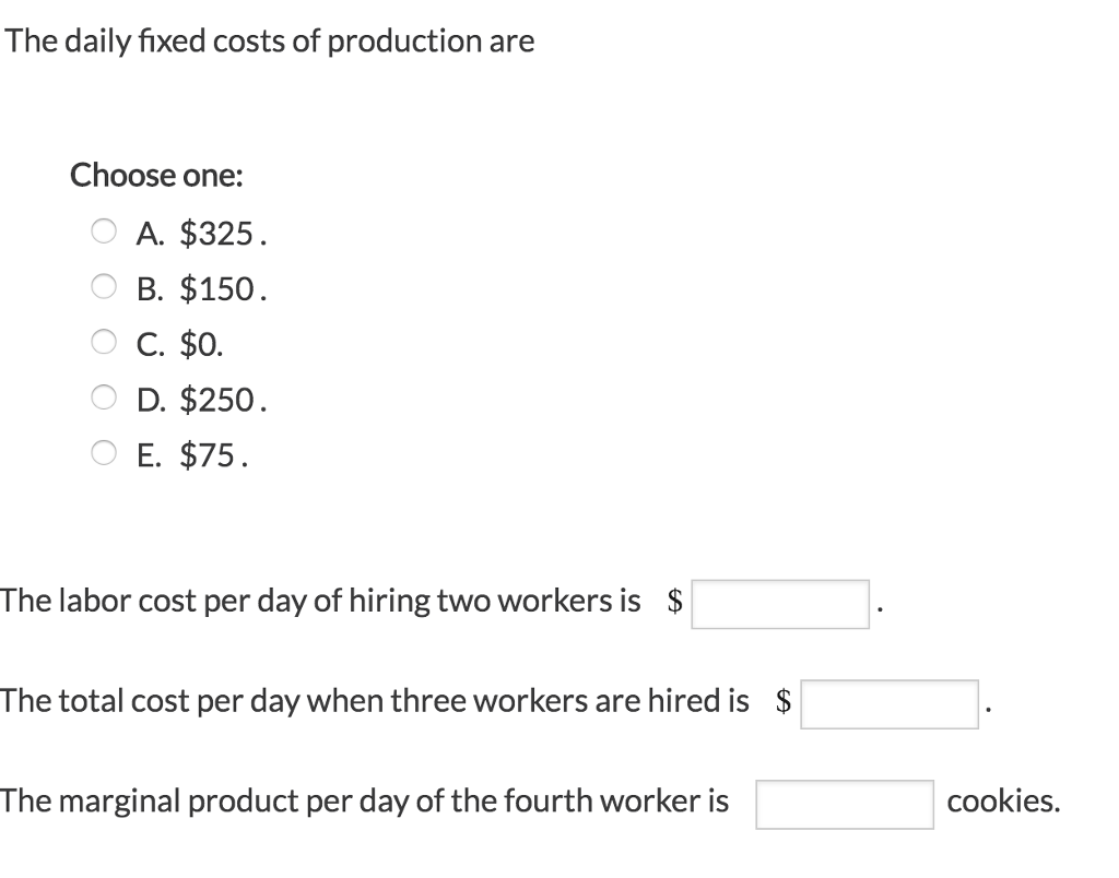 Solved The cookie company in the mall hires only labor to