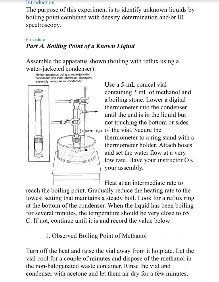 boiling point experiment procedure