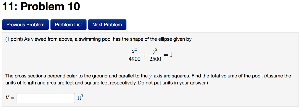 Solved 11: Problem 10 Previous Problem Problem List Next | Chegg.com