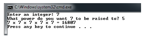 Solved Power of an Integer Use a for-loop to compute the | Chegg.com