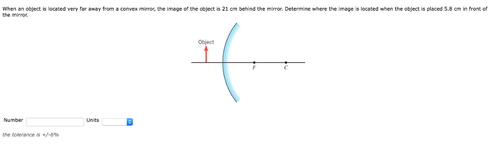 Solved When an object is located very far away from a convex | Chegg.com