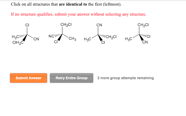 Solved Click on all structures that are identical to the Chegg com