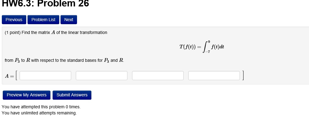 Solved HW6.3: Problem 26 PreviouS Problem List Next (1 | Chegg.com