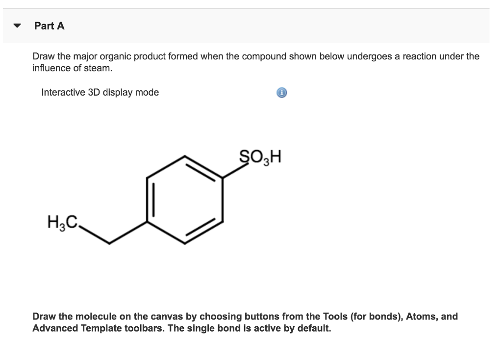 Solved Part A Draw The Major Organic Product Formed When The | Chegg.com