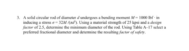 Solved A solid circular rod of diameter d undergoes a | Chegg.com
