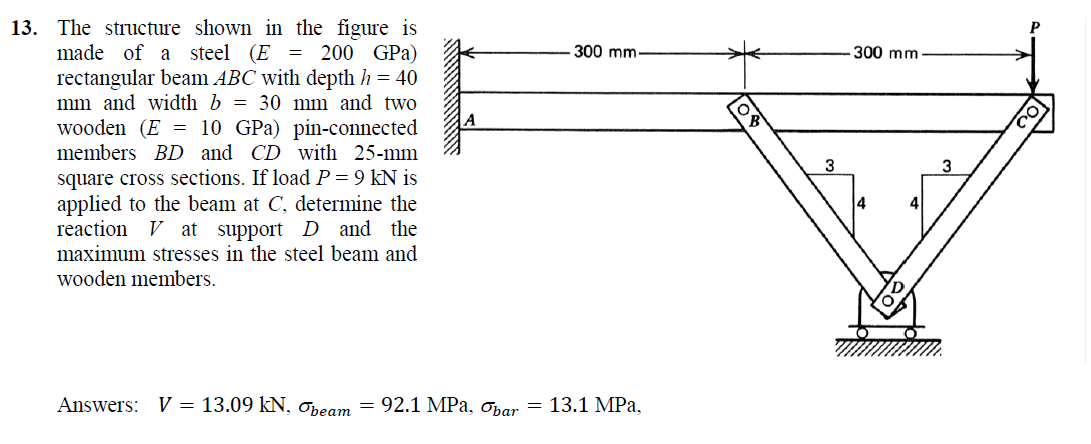Solved 13. The structure shown in the figure is made of a | Chegg.com