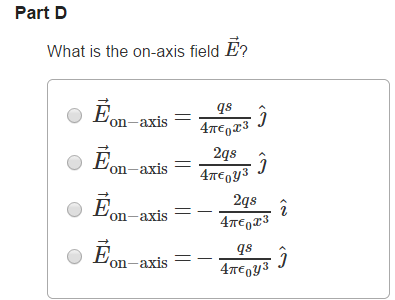 Solved An electric dipole at the origin consists of two | Chegg.com