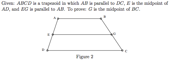 Solved Given: ABCD is a trapezoid in which AB is parallel to | Chegg.com