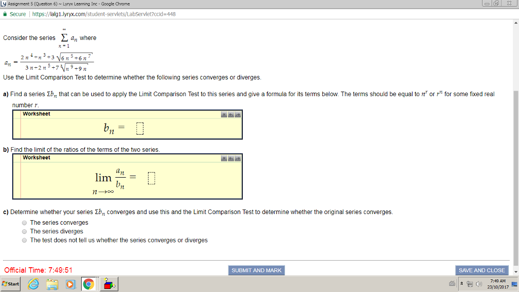 lyryx assignment answers