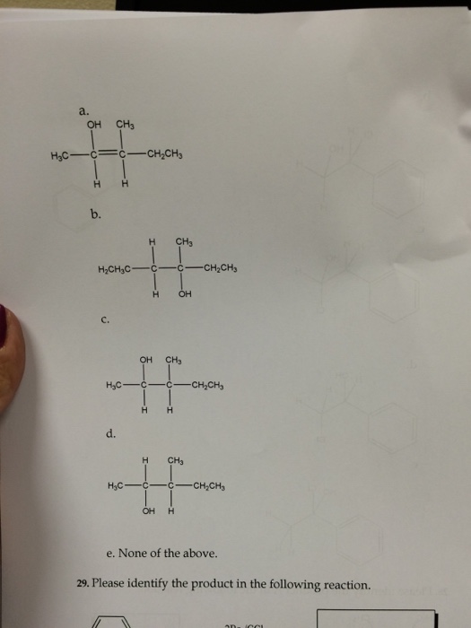 Solved Please identify the product A in the following | Chegg.com