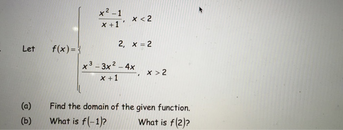 Solved Let F x x 2 1 x 1 X