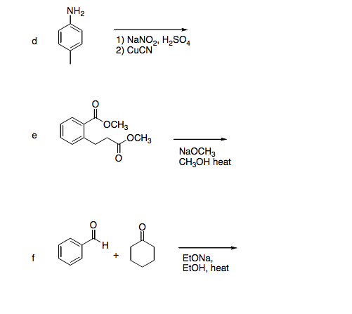 Solved Nh 1) Nano2, H2so4 2) Cucn Och Och Naoch Ch3oh Heat 