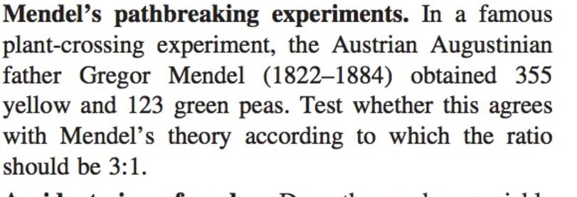 some mendelian crossing experimental results were shown to the students