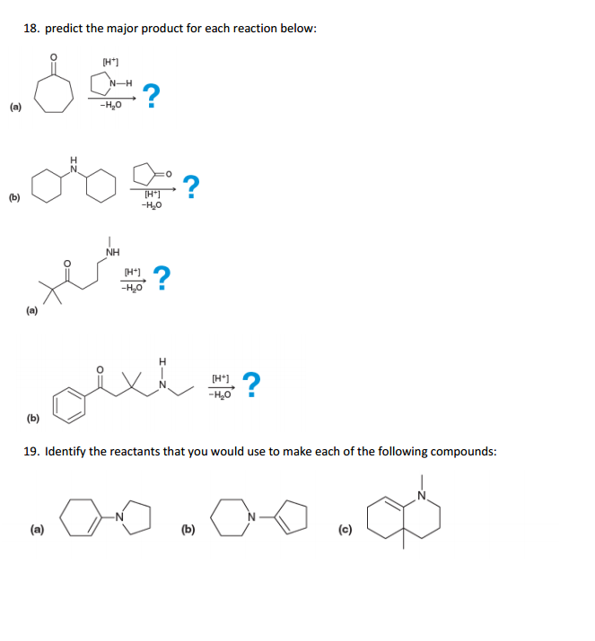 Solved Predict the major product for each reaction below: | Chegg.com