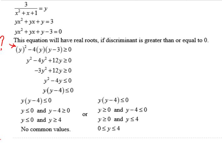 Solved Trying to find the range algebraically... 1. What | Chegg.com