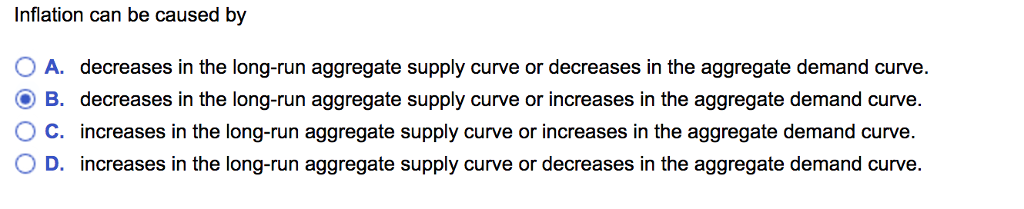 solved inflation can be started by a decrease in... Solved Inflation can be caused by A. decreases in the | Chegg.com