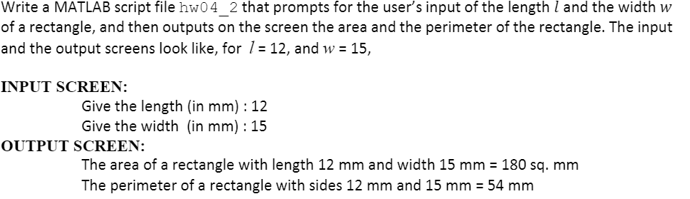 Solved Write a MATLAB script file hw04_2 that prompts for | Chegg.com