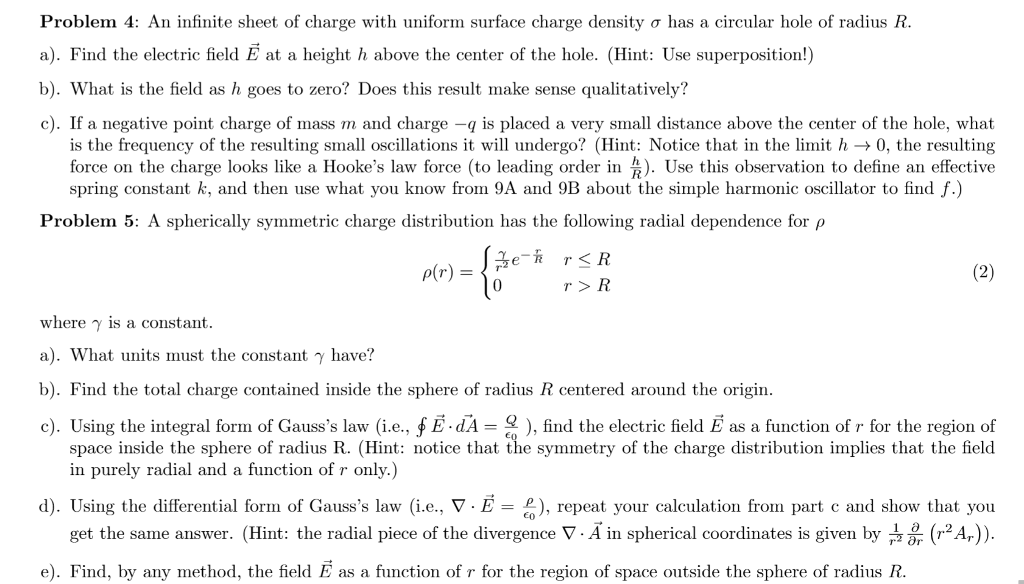 solved-problem-4-an-infinite-sheet-of-charge-with-uniform-chegg