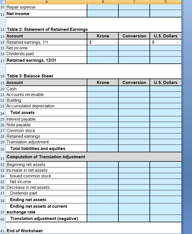 Solved Assessment 3: Foreign Currency Exercise 2 Worksheet: | Chegg.com