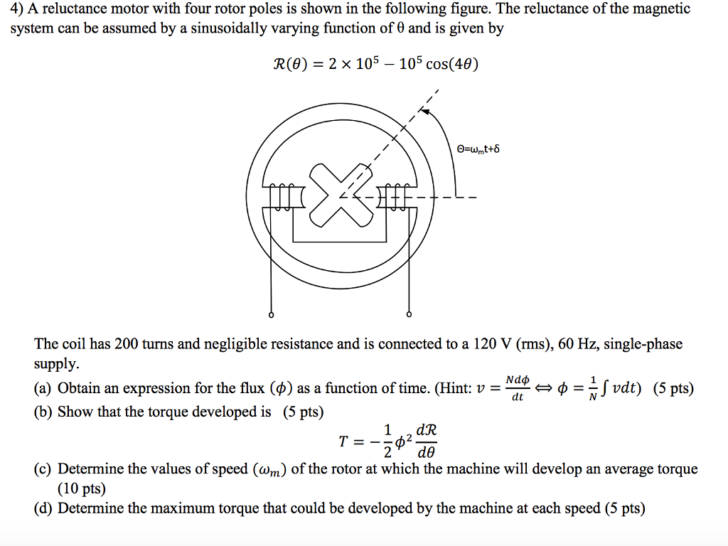 solved-4-a-reluctance-motor-with-four-rotor-poles-is-shown-chegg