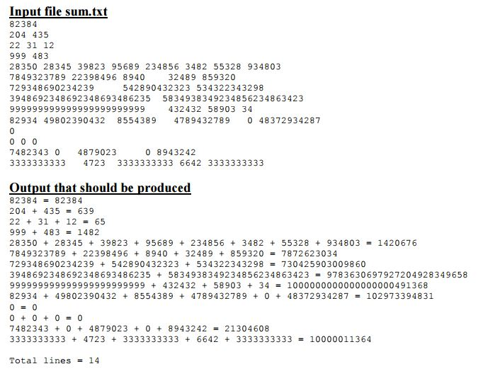 Solved You are going to write a program that adds together | Chegg.com