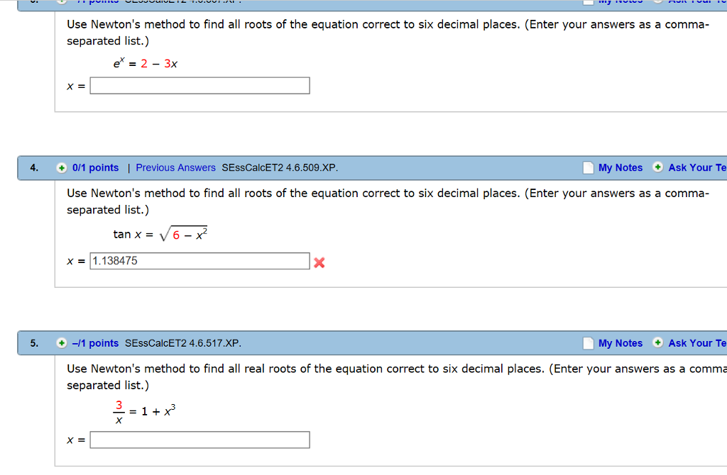 solved-use-newton-s-method-to-find-all-roots-of-the-equation-chegg