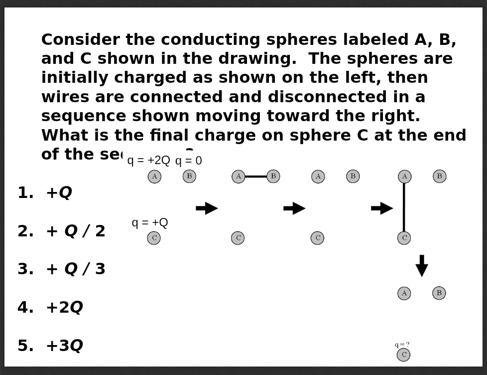 Solved Consider The Conducting Spheres Labeled A, B, And C | Chegg.com