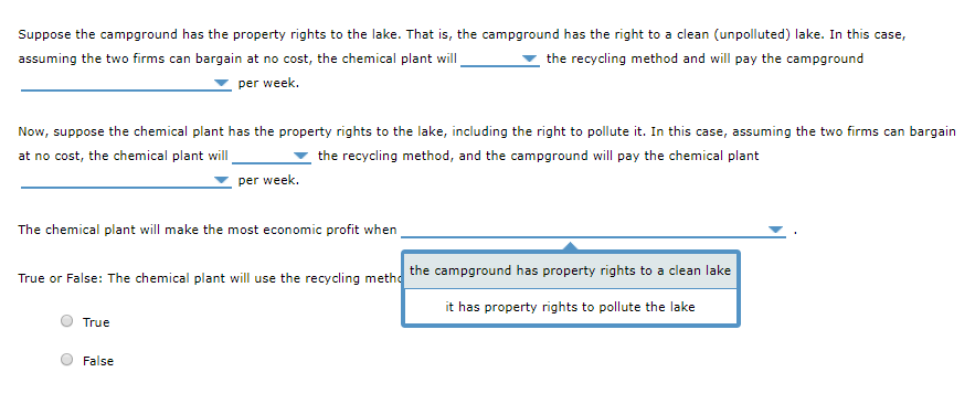 Solved 8. The effects of property rights on achieving | Chegg.com