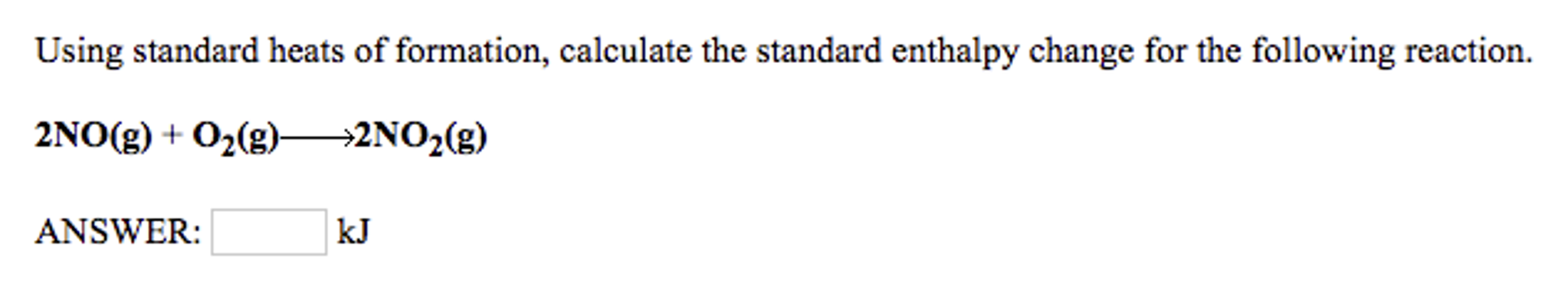 Solved Using standard heats of formation, calculate the | Chegg.com